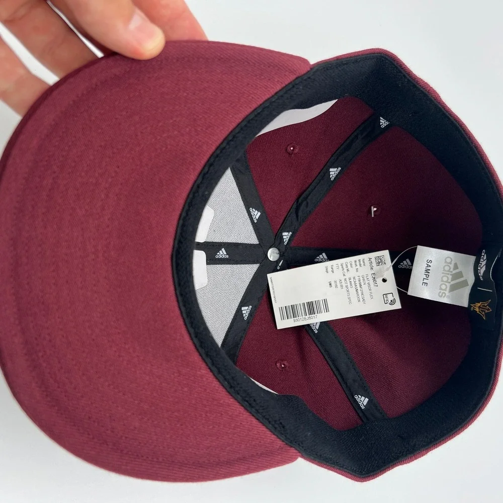Adidas Arizona State Sun Devils Maroon‎ Fitted Hat Cap Adult Mens